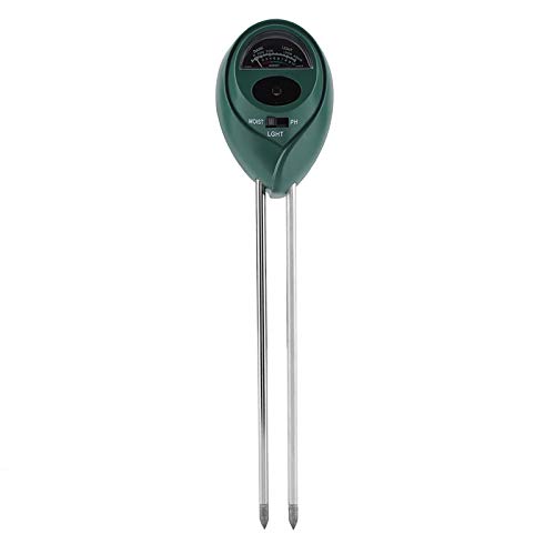 Jeffergarden Bodenprüfgerät 3 in 1 Soil Tester pH-Meter Feuchtigkeitsmesser Wasser Monitor Grün