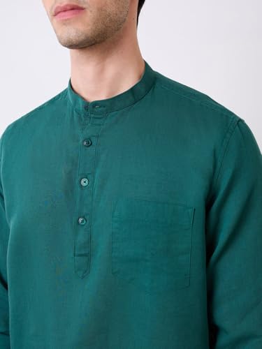 Image of Spykar Men's Regular Fit N /A Full Sleeve Solid Casual Shirts