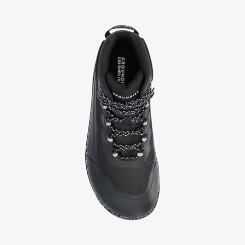 Image of GROUNDIES All Terrain High 2.0 Men's Barefoot Boots - Durable, Waterproof Hiking Footwear for Outdoor Adventures and Urban Style