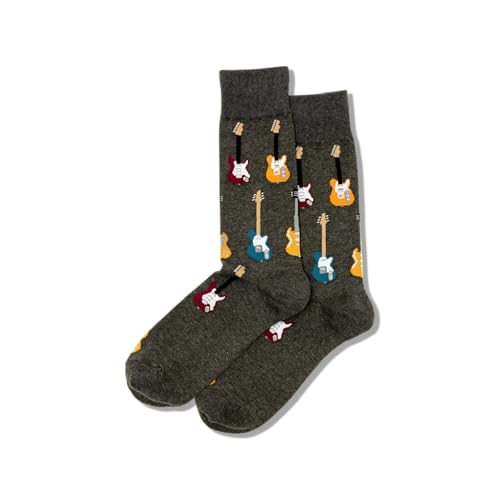 Hot Sox Men's Guitar Socks (Charcoal)