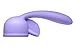 Wand Essentials Fluttering Kiss Dual Stimulation Silicone Wand Massager Attachment, Purple (AD440)
