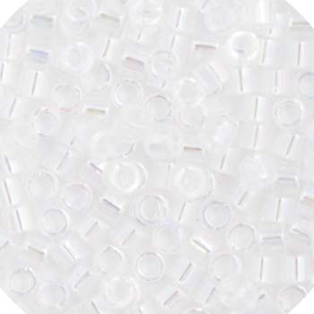 Miyuki 15/0 Delica Seed Beads 5.2gms - DIY Bead Jewelry in Crystal AB