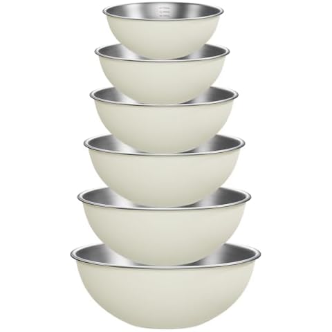 GANTIEXIA Stainless Steel Mixing Bowls Set Cover