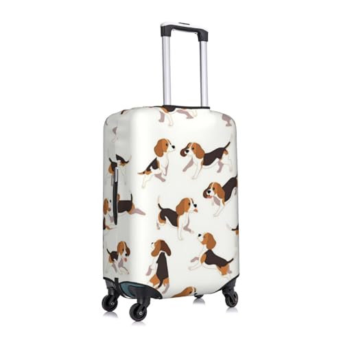 Beagle Dog Cute Travel Luggage Covers For Suitcase Elastic Suitcase Protector Anti-Scratch Spandex Baggage Covers Fits 18-32 Inch Luggage X-Large3