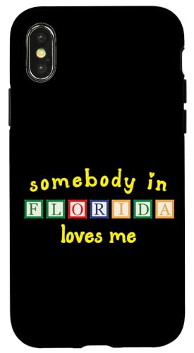 Somebody In Florida Loves Me with Kids ςݖ X}zP[X iPhone X/XS p