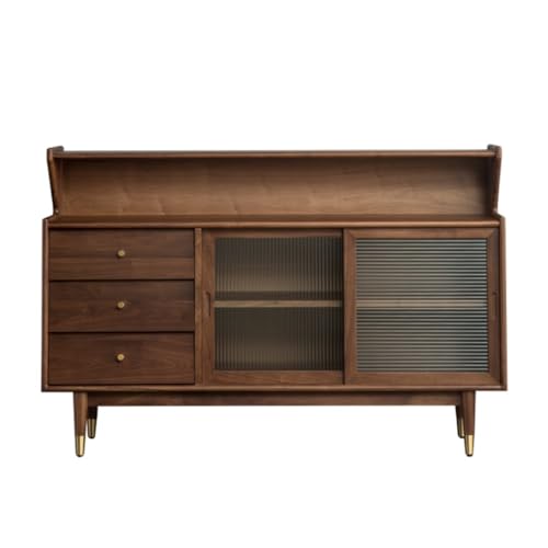 Aparador Aparador Simple de madera maciza, gabinete de Buffet chino, gabinete de almacenamiento en habitación con cajones, adecuado for cafetería y cocina Gabinete de almacenamiento moderno(M:160*40*1