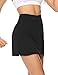 iClosam Gonna da Tennis da Donna Gonna Sportiva da Donna Pantaloncini con Tasca Interna Gonna a Pieghe Leggera a Vita Alta per Golf Jogging Badminton Nero L