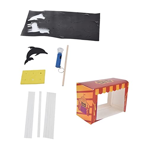 Qudinip Juguetes de Marionetas de Sombras para Niños, Creatividad Educativa, Juguetes Hechos a Mano para Niños a Partir de 3 Años, con Linterna para Exploración Científica e Interacción