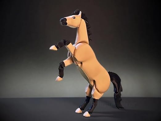 3D Printed Horse Toy Figure for Kids | Standing Horse Animal Model | Educational Farm & Wildlife Toy | Durable Plastic Figurine | Decorative Desk Toy & Collectible for Boys & Girls