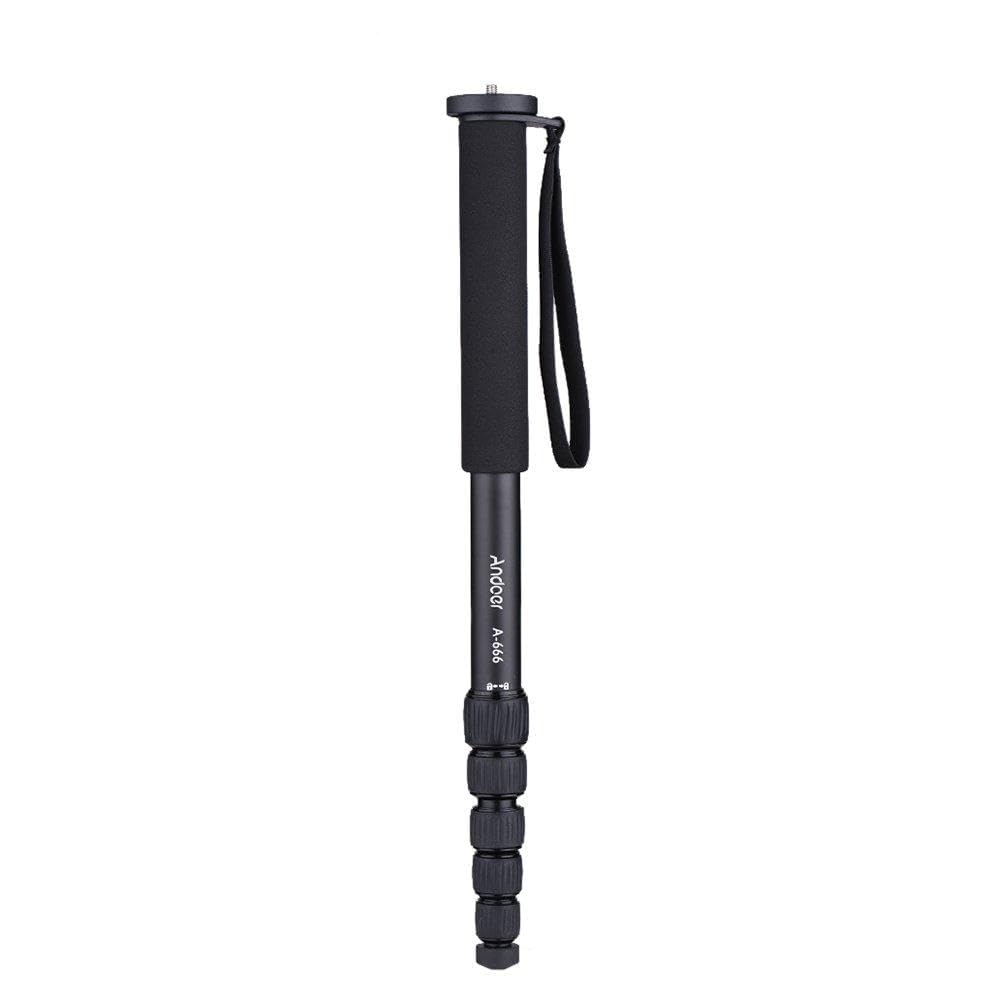 Monopode pour Appareil Photo Unipod Télescopique en Aluminium Robuste pour Caméscope Vidéo Studio Photographie avec Sac de Transport