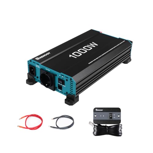 Renogy 1000W/2000W Convertisseur 12v 220v/230v Pur Sinus Transformateur, DC AC Onduleur Power...