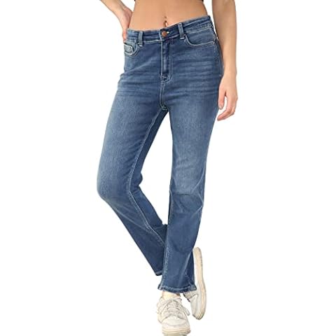 MYT Women's High Waisted Straight Leg Jeans Cover