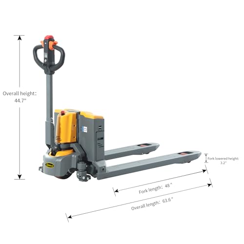 Apollo Full Electric Pallet Truck Lithium Power Pallet Jack Truck 3300 Lbs Capacity 48 Inch Lx27 W Forks For Material Handling thumb #1