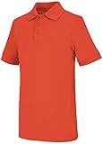Classroom Big Boys' Youth Unisex Short Sleeve Interlock Polo