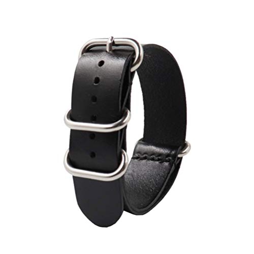 Pulseira de relógio de couro de liberação rápida NICERIO, pulseira de relógio de couro genuíno unive
