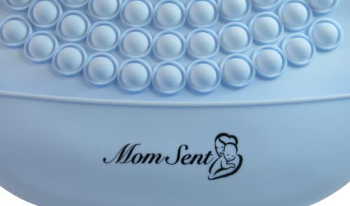 Momsent Silicone Bib for babies and toddlers. Sensory Fidget Popper Adjustable, waterproof, BPA Free. (Pink, blue)2