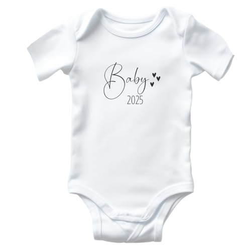 Generisch Baby Body zur Schwangerschaftsverkündung, Baby 2025 Strampler...