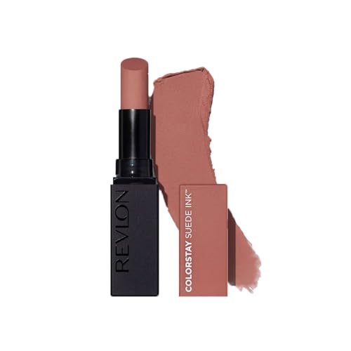 Image of REVLON ColorStay Suede INK Lipstick, Waterproof, Longwear, Transfer proof, Antioxidant-rich Vitamin E, With Vegan Formula made without parabens, No Rules - 002