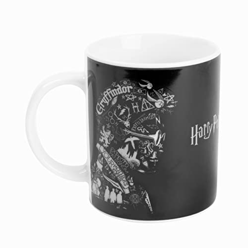 Harry Potter - Taza de café (porcelana, 320 ml), diseño de silueta de Harry Potter - Imagen 4