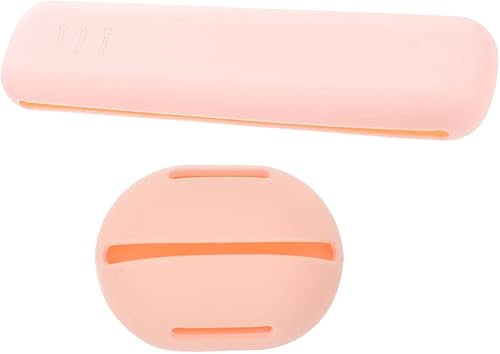 KALLORY Soporte para brochas de maquillaje de viaje, bolsa de almacenamiento de esponja de silicona, estuche de brochas de maquillaje, contenedor de