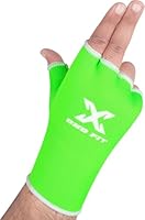 Boxbandagen mit Gel – gepolsterte elastische Innenhandschuhe, lange Handgelenkstütze mit Klettverschluss, Faustschutz für MMA, Muay Thai, Kickboxen und Boxsack (Grün, X-Large)