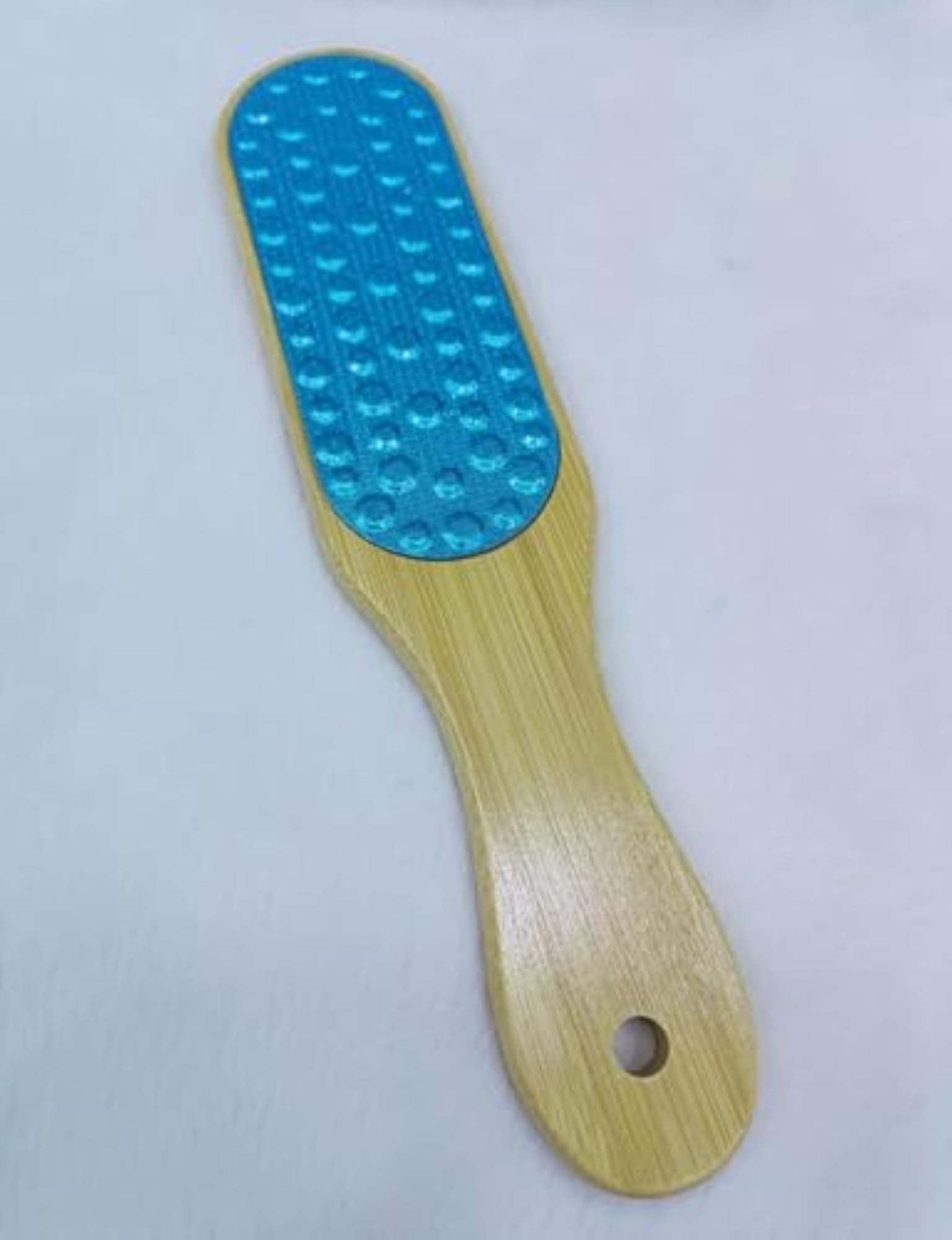 Double Sided Foot Scrubber with Wooden Handle