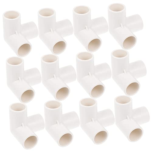 BCOATH PVC Elbow Tee Connectors 20pcs 90 Degree Connectors for DIY 1/2 Inch Resistant