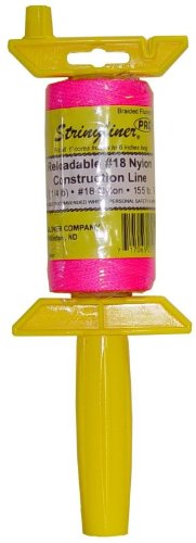 Stringliner 25162 1/8" Lb Braided Pink NylonPro ReelReloadable Construction Ln