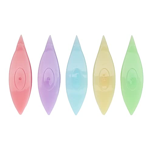 Respicefinem 5Pcs Tatting Sets Plastic Hand Lacemaking Craft Tool Sewing Accessories12309 (12038 Fruit Green Fruit Yellow Fruit Blue Fruit)