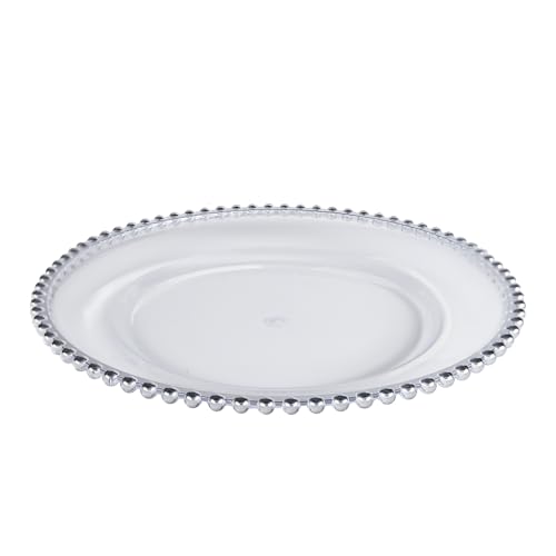Platos Elegantes Decorativos de Cerámica con Borde Dorado, 13 in, Set x8 miniatura 7