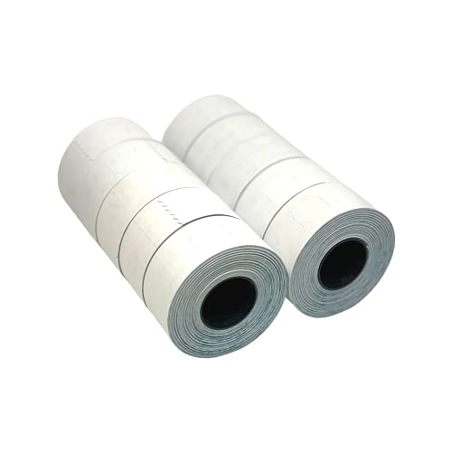 Atlas Two-line print White Pricing Labels Pack of 12 (12,000 Labels) for 2 Line Price and Date Machine.