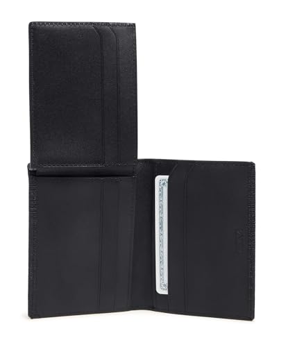 TUMI - Nassau L-Fold - Card Holder Wallet for Men & Women - With ID Window - Nappa Leather Material -Embossed Black4