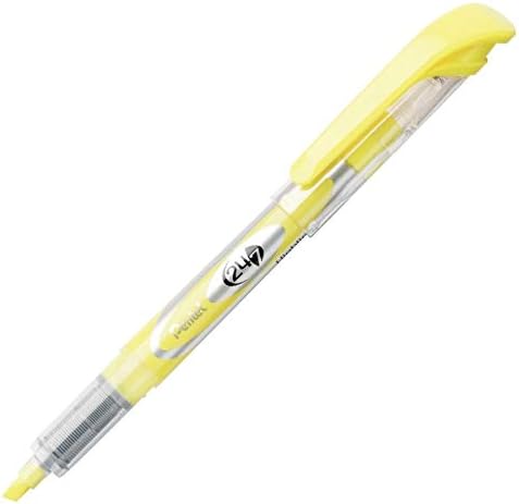 Miniatura 2 de Pentel SL12G - Resaltador 247, punta de cincel, tinta amarilla brillante (paquete de 12)