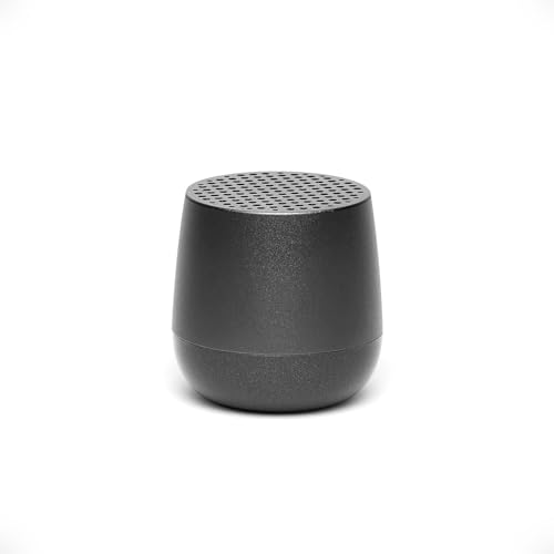 Mini enceinte bluetooth en aluminium finition gun metal chic