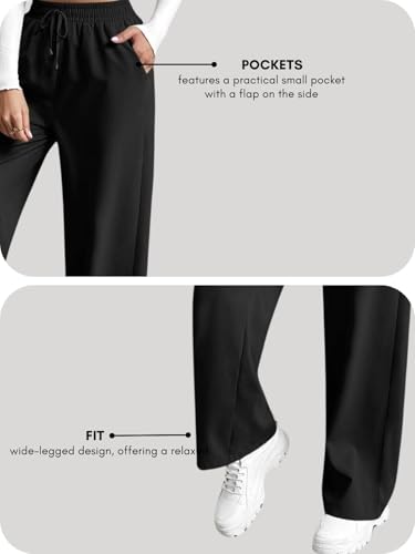 Image of Leriya Fashion High Waist Trousers for Women - Flared Korean Style Formal Pants | Elegant Workwear for Office, College & Events (Available in Plus Size