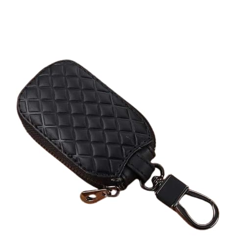 Universal Key Fob Cover Case, Genuine Leather Car Key Chain Case Holder, Keyring Zipper Bag for Remote Key Fob, Suitable for Most car Key Protection-image-33
