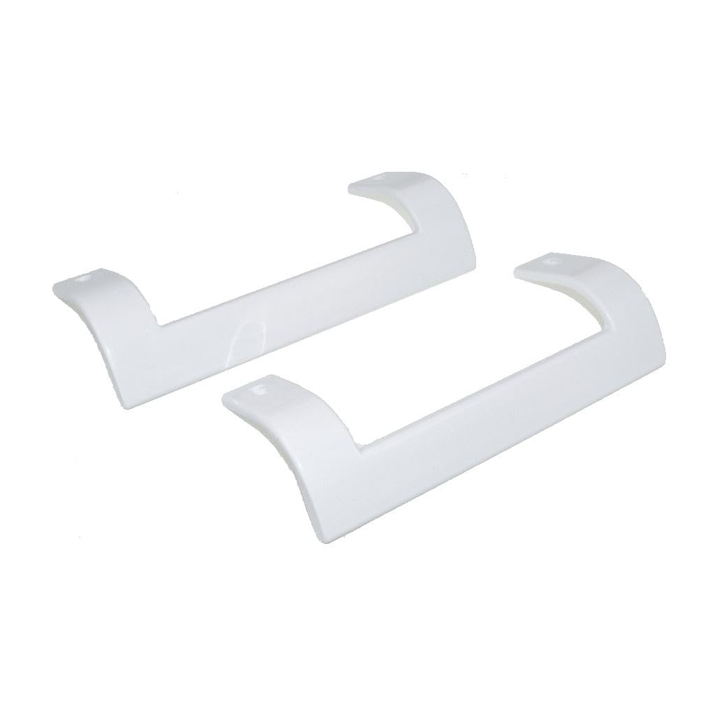 Ufixt White Beko Fridge Freezer Door Handle Pair – Compatible Replacement Set
