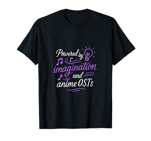 Neon Cursive Script Desarrollado por Imagination & Anime OST Camiseta