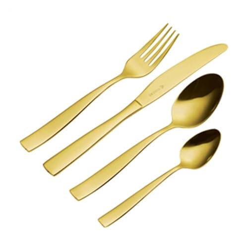 Viners Everyday Purity Gold 18/0 - Set di posate da 16 pezzi