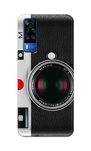 Image of Printed Hard Back Cover Case for Vivo Y51 (2020) | Vivo Y51A | Vivo Y31 Back Cover (Vintage Camera) -702