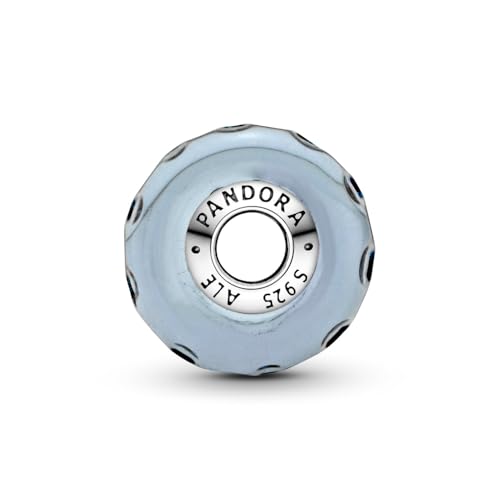 PANDORA Colours Wavy Murano Glass Charm, Dunkelblau, Non-Precious Metal, Rhinestone3