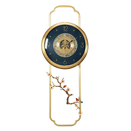 Horloge murale en laiton décoration murale nordique moderne pour grand salon