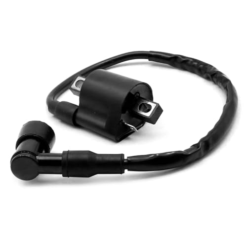 JUUDDENPARTS 3KJ-82310-10-00 Ignition Coil with Spark Plug Cap, Replacement for Yamaha PW50 PW80 QT50 PY50 PY80, Ignition Coil for 50cc-200cc Motorcycle ATV Scooter, 3FA-82310-00-00, 4JP-82310-10-00