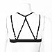 YONGHS Womens Hollow Out Fishnet Crisscross Back Crop Tops Cutout Vest Gym Workout Yoga Sports Bra Black Large