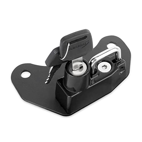 Motorcycle Helmet Lock Anti-Theft Helmet Security Lock With Keys For Indian Scout/Sixty 2015-2018-Black #TOP7