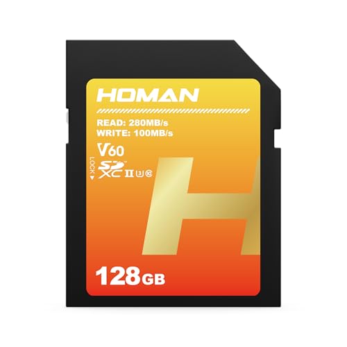 Homan SDJ[h 128GB UHS-II V60 Class10 U3 [J[5Nۏ Ki