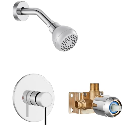 Single Handle Chrome Shower Faucet Set