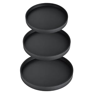 Hiopoiuyt 3er Silikon Kosmetiktabletts Dunkelgrau