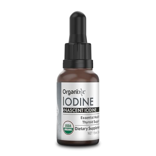 Organixx Organic Nascent Iodine Liquid Drops Vegan 60 Servings