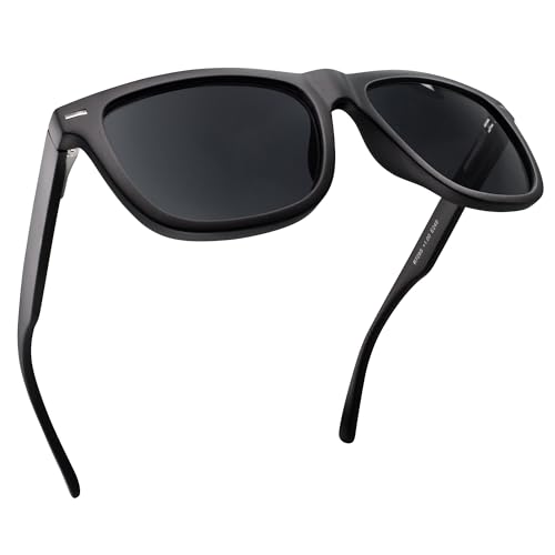 Black Sturdy Frame Reader Sunglasses Men with Stylish Look & High Vision - Large Sunglasses with Readers Built In - Flexible for all Face Shapes Reading Sunglasses for Men - Sunglass Readers 1.5